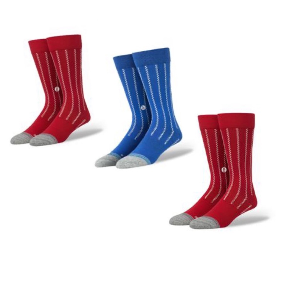 (3) Stance Men's Socks Vintage Cardinals Dress